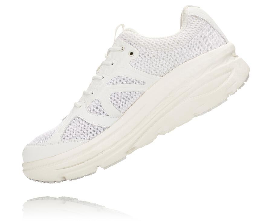 Chaussure Running Hoka One One X Eg Bondi B Homme - Blanche - ZRG-203517